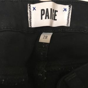 Paige black ripped jeans